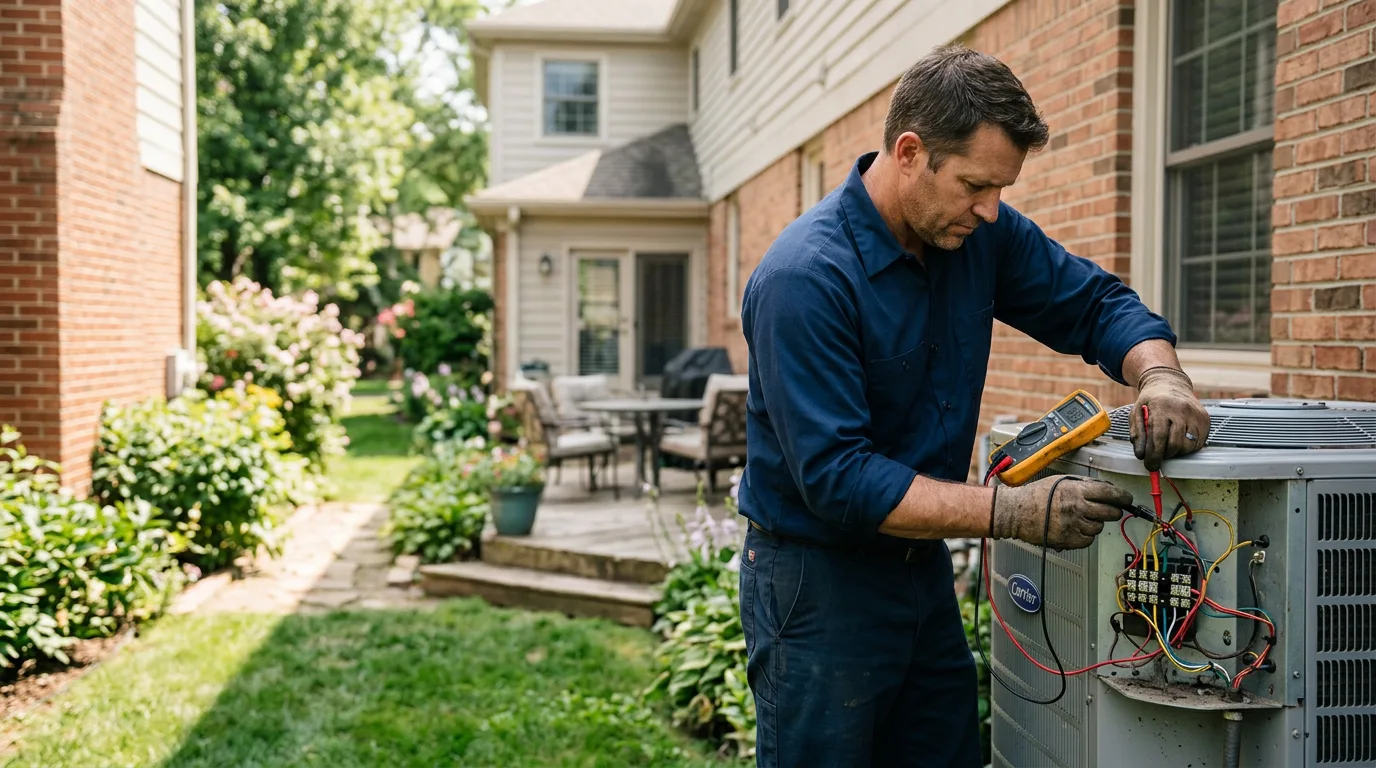 HVAC technician working near Willow Creek, CA